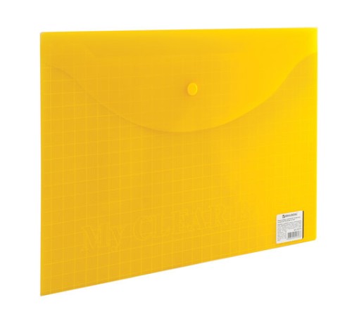 Папка-конверт с кнопкой BRAUBERG 