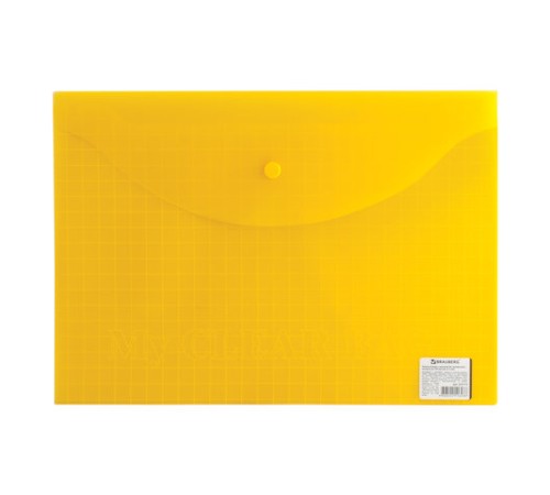 Папка-конверт с кнопкой BRAUBERG 