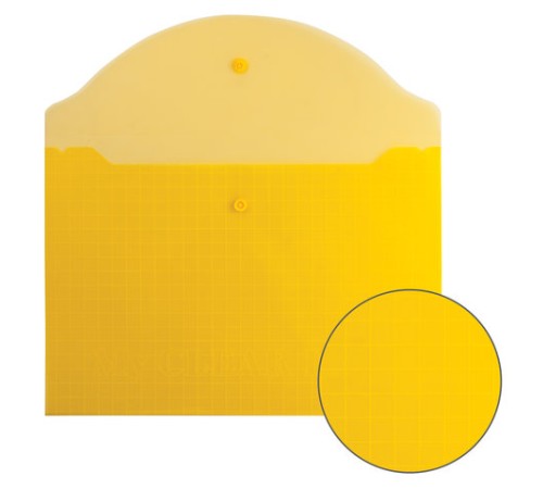 Папка-конверт с кнопкой BRAUBERG 