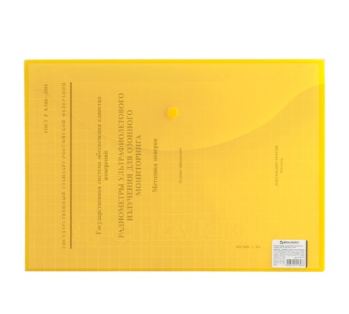 Папка-конверт с кнопкой BRAUBERG 