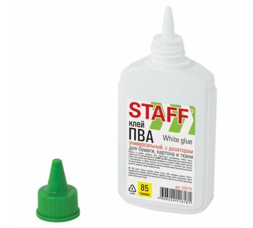 Клей ПВА STAFF EVERYDAY, 85 г, с дозатором, 225175