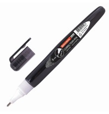 Ручка-корректор BRAUBERG, 8 мл, металлический наконечник, черный корпус, 225214