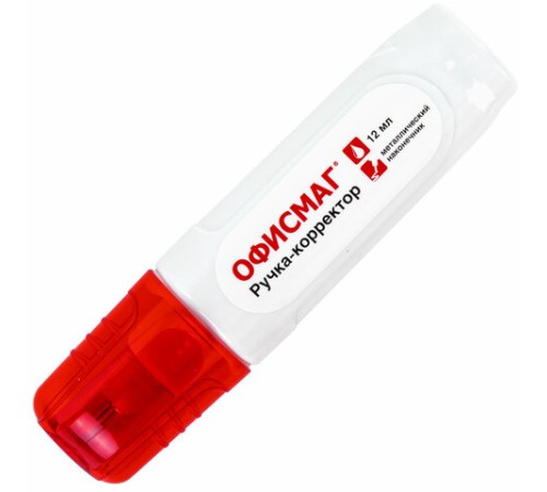 Ручка-корректор ОФИСМАГ, 12 мл, металлический наконечник, 225216