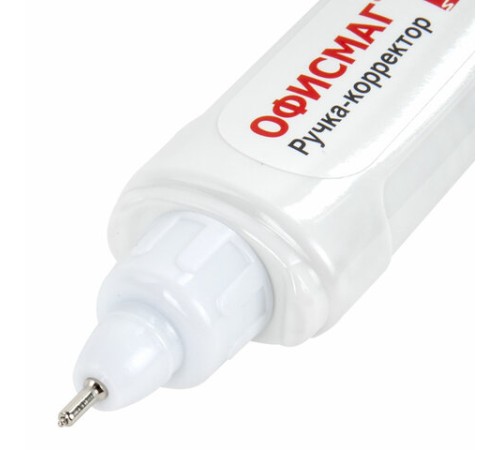 Ручка-корректор ОФИСМАГ, 12 мл, металлический наконечник, 225216