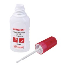 Ручка-корректор + корректирующая жидкость ОФИСМАГ, 12 мл, 2 в 1: металлический наконечник + кисточка, 225218