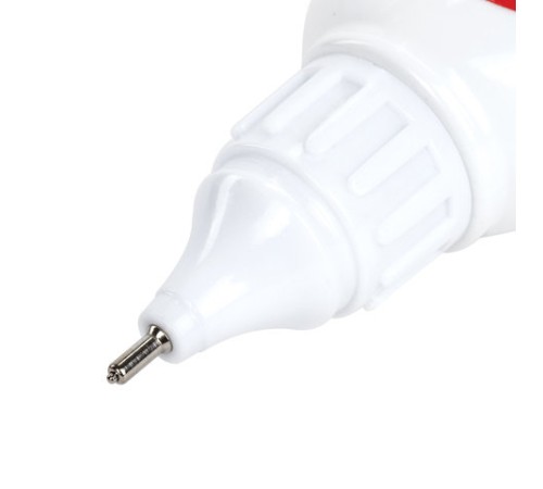 Ручка-корректор + корректирующая жидкость ОФИСМАГ, 12 мл, 2 в 1: металлический наконечник + кисточка, 225218