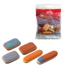 Набор ластиков KOH-I-NOOR 50 г, цвет и форма ассорти, натуральный каучук, 6510005010PSRU