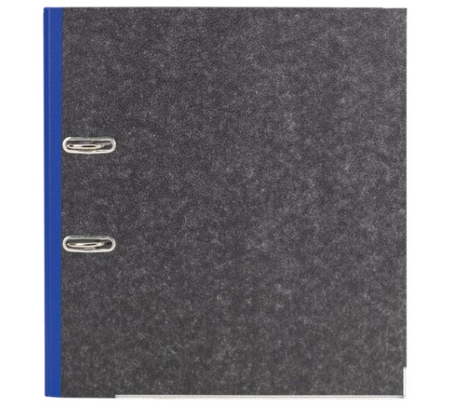 Папка-регистратор ОФИСМАГ, фактура стандарт, с мраморным покрытием, 75 мм, синий корешок, 225583