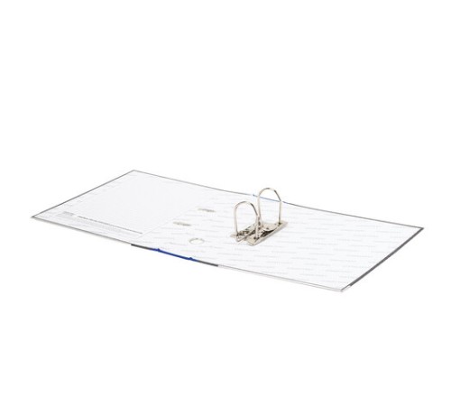 Папка-регистратор ОФИСМАГ, фактура стандарт, с мраморным покрытием, 75 мм, синий корешок, 225583