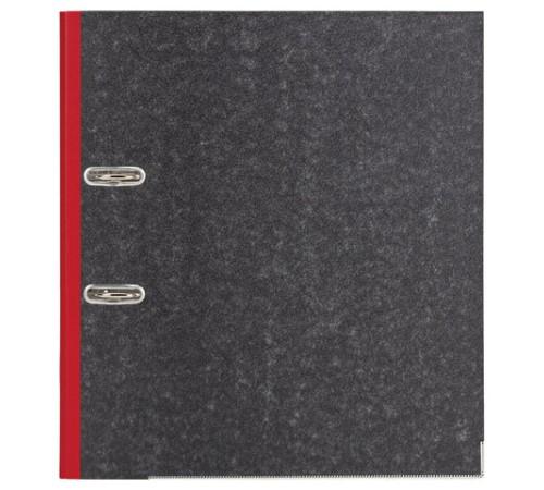 Папка-регистратор ОФИСМАГ, фактура стандарт, с мраморным покрытием, 75 мм, красный корешок, 225584