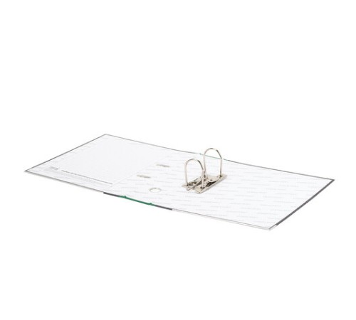 Папка-регистратор ОФИСМАГ, фактура стандарт, с мраморным покрытием, 75 мм, зеленый корешок, 225585