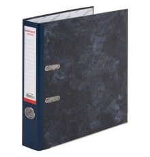 Папка-регистратор ОФИСМАГ, фактура стандарт, с мраморным покрытием, 50 мм, синий корешок, 225586