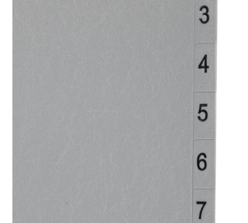 Разделитель пластиковый BRAUBERG, А4, 12 листов, цифровой 1-12, оглавление, серый, РОССИЯ, 225596