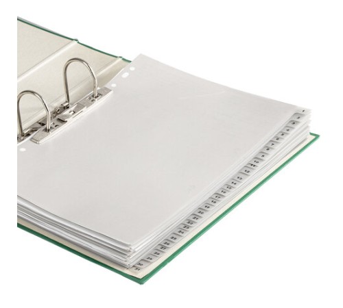 Разделитель пластиковый BRAUBERG, А4, 31 лист, цифровой 1-31, оглавление, серый, РОССИЯ, 225598