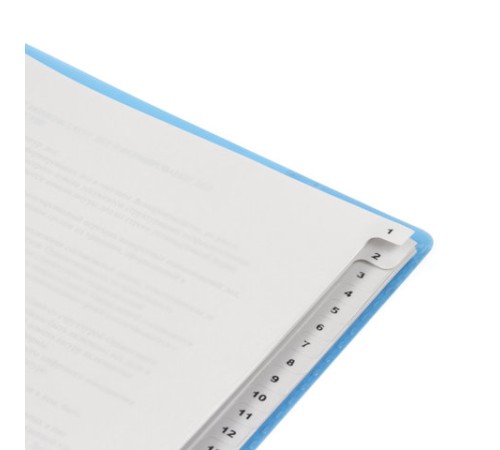 Разделитель пластиковый ОФИСМАГ, А4, 31 лист, цифровой 1-31, оглавление, серый, РОССИЯ, 225605