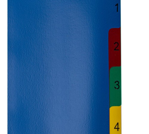 Разделитель пластиковый МАЛЫЙ ФОРМАТ (210x162мм), А5, 5 листов, цифровой 1-5, оглавление, BRAUBERG, 225628