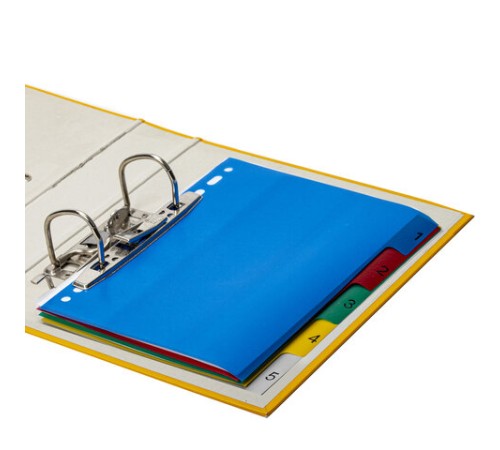 Разделитель пластиковый МАЛЫЙ ФОРМАТ (210x162мм), А5, 5 листов, цифровой 1-5, оглавление, BRAUBERG, 225628