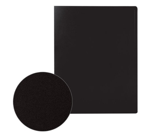 Папка 20 вкладышей STAFF, черная, 0,5 мм, 225693