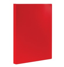 Папка 20 вкладышей STAFF, эконом, красная, 0,5 мм, 225694