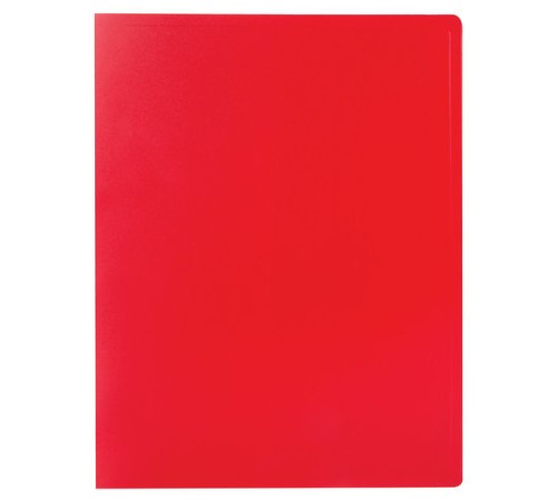 Папка 20 вкладышей STAFF, эконом, красная, 0,5 мм, 225694