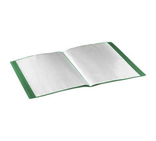 Папка 30 вкладышей STAFF, зеленая, 0,5 мм, 225699