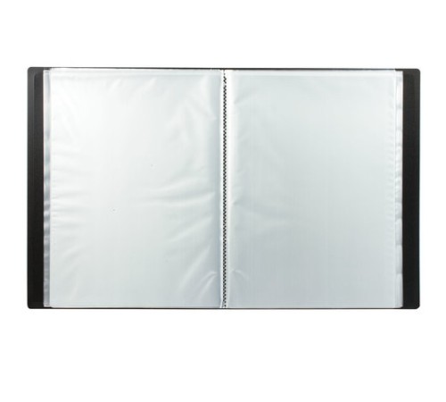 Папка 60 вкладышей STAFF, черная, 0,5 мм, 225705