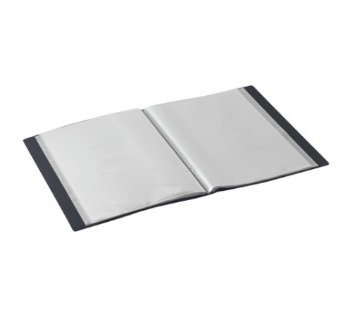 Папка 60 вкладышей STAFF, черная, 0,5 мм, 225705