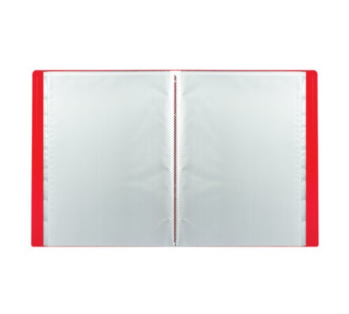 Папка 60 вкладышей STAFF, красная, 0,5 мм, 225706