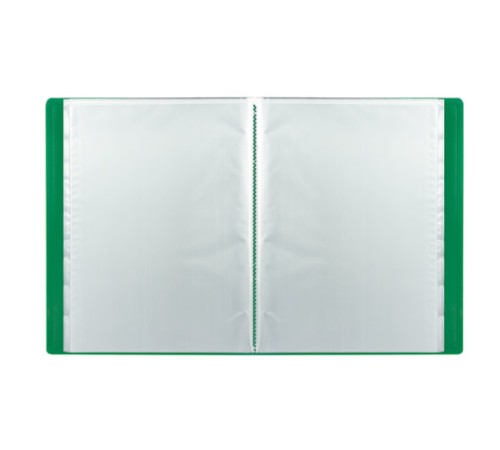 Папка 60 вкладышей STAFF, зеленая, 0,5 мм, 225707