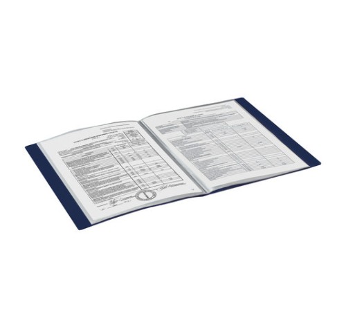 Папка 100 вкладышей STAFF, синяя, 0,7 мм, 225712