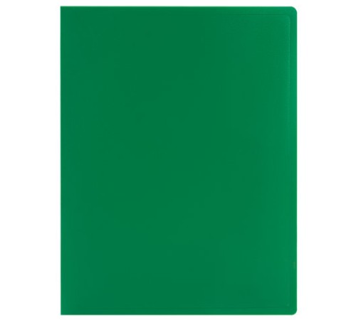 Папка 100 вкладышей STAFF, зеленая, 0,7 мм, 225715