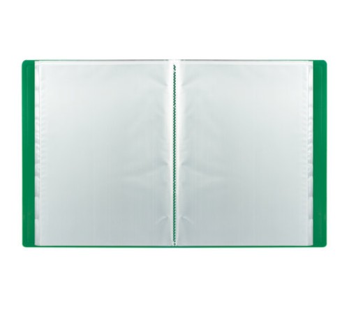 Папка 100 вкладышей STAFF, зеленая, 0,7 мм, 225715