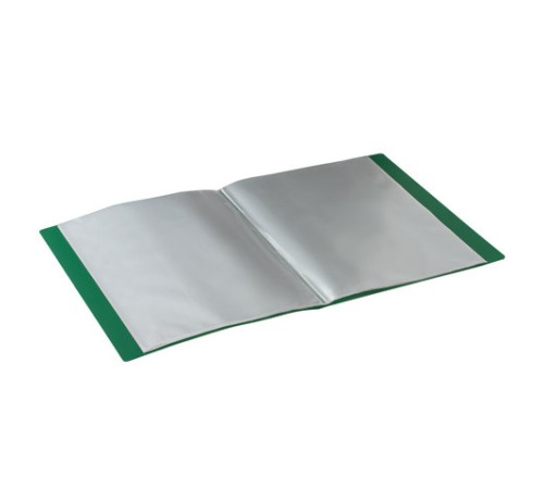 Папка 100 вкладышей STAFF, зеленая, 0,7 мм, 225715