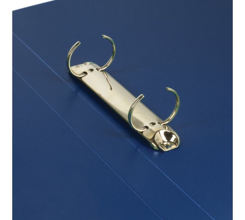 Папка на 2 кольцах STAFF, 21 мм, синяя, до 170 листов, 0,5 мм, 225716