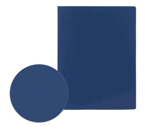 Папка на 2 кольцах STAFF, 21 мм, синяя, до 170 листов, 0,5 мм, 225716