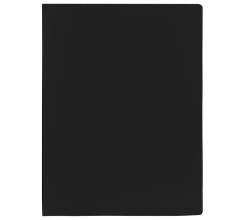 Папка на 2 кольцах STAFF, 21 мм, черная, до 170 листов, 0,5 мм, 225717