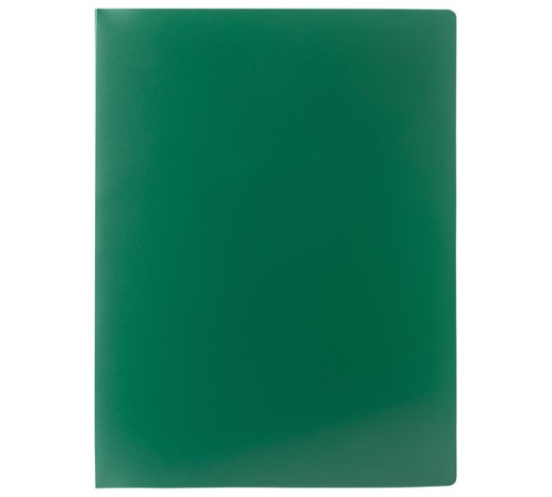 Папка на 2 кольцах STAFF, 21 мм, зеленая, до 170 листов, 0,5 мм, 225719