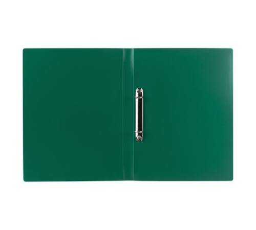 Папка на 2 кольцах STAFF, 21 мм, зеленая, до 170 листов, 0,5 мм, 225719