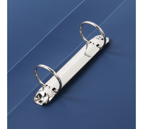 Папка на 2 кольцах STAFF, 40 мм, синяя, до 300 листов, 0,5 мм, 225720