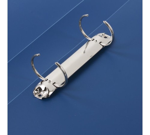 Папка на 2 кольцах STAFF, 40 мм, синяя, до 300 листов, 0,5 мм, 225720