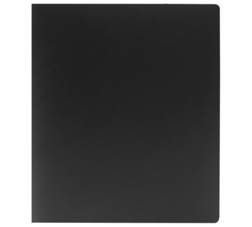 Папка на 2 кольцах STAFF, 40 мм, черная, до 300 листов, 0,5 мм, 225721