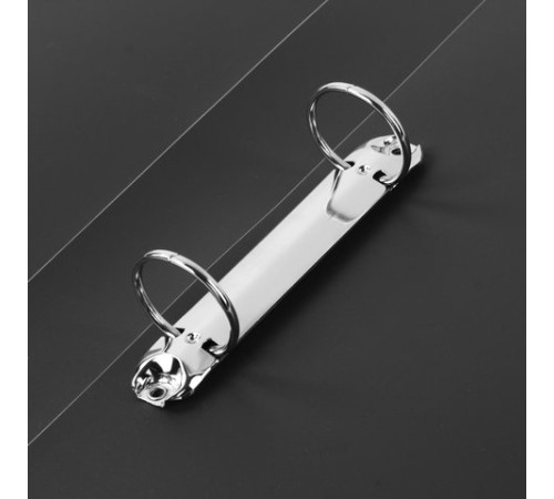 Папка на 2 кольцах STAFF, 40 мм, черная, до 300 листов, 0,5 мм, 225721