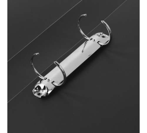 Папка на 2 кольцах STAFF, 40 мм, черная, до 300 листов, 0,5 мм, 225721