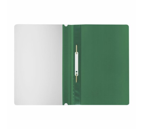 Скоросшиватель пластиковый STAFF, А4, 100/120 мкм, зеленый, 225728