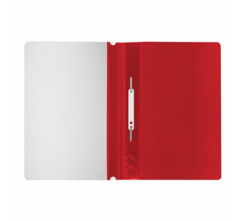 Скоросшиватель пластиковый STAFF, А4, 100/120 мкм, красный, 225729