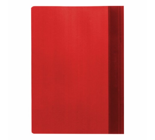 Скоросшиватель пластиковый STAFF, А4, 100/120 мкм, красный, 225729