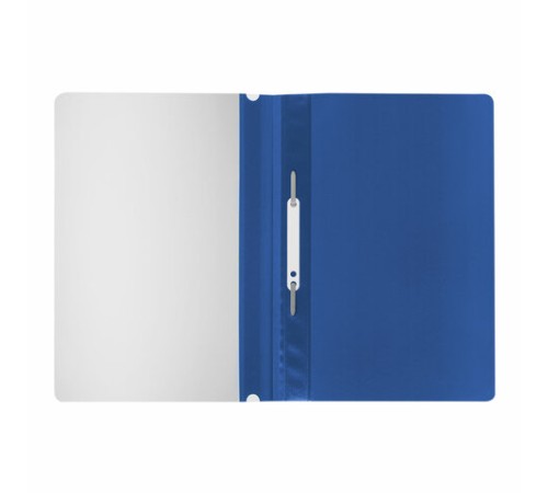 Скоросшиватель пластиковый STAFF, А4, 100/120 мкм, синий, 225730