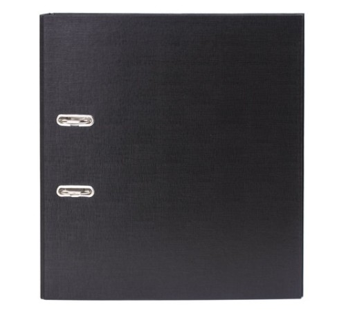 Папка-регистратор ОФИСМАГ с арочным механизмом, покрытие из ПВХ, 75 мм, черная, 225748