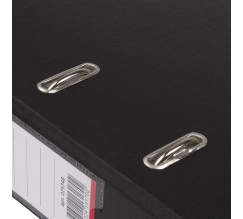 Папка-регистратор ОФИСМАГ с арочным механизмом, покрытие из ПВХ, 75 мм, черная, 225748