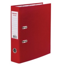 Папка-регистратор ОФИСМАГ с арочным механизмом, покрытие из ПВХ, 75 мм, красная, 225750